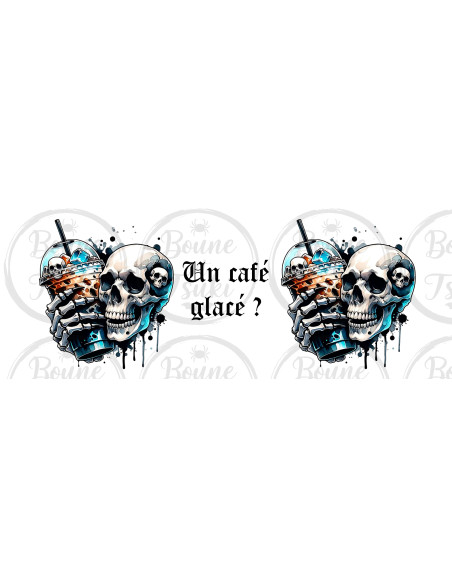 Mug Un café glacé - Edition Tête de mort