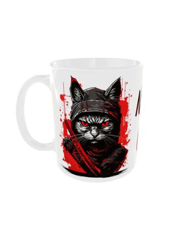 Mug Chat ninja - Edition Chat gauche