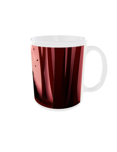 Mug Bisous rose - Edition Saint Valentin droit
