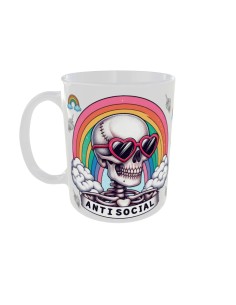 Mug Antisocial - Edition Tete de mort gauche