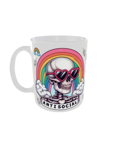 Mug Antisocial - Edition Tete de mort gauche