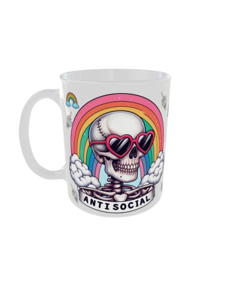 Mug Antisocial - Edition Tete de mort gauche