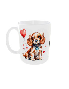 Mug Chiens coeur - Edition Saint Valentin gauche