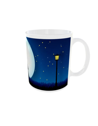 Mug Couple bleu - Edition Saint Valentin droit