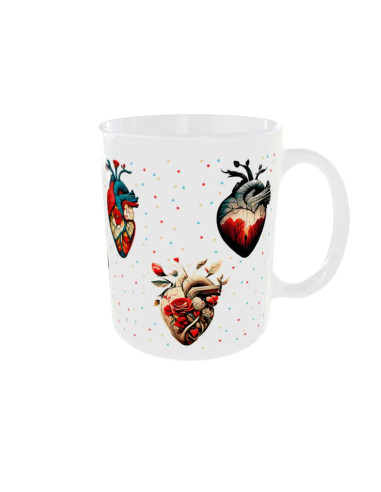 Mug Sept coeurs - Edition Saint Valentin droit