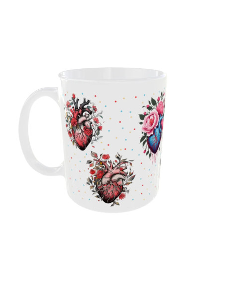 Mug Sept coeurs - Edition Saint Valentin gauche