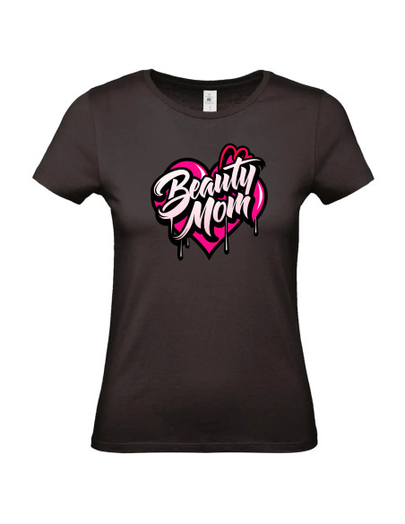 T-shirt Beauty Mom coeur Femme - Edition Fête des Mères avant