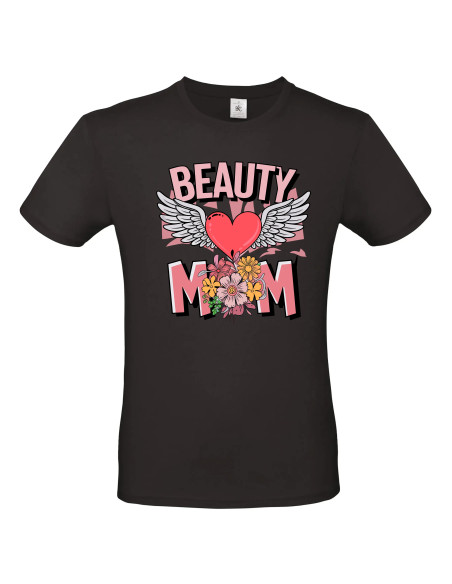 T-shirt Beauty Mom coeur ailes Homme - Edition Fête des Mères avant