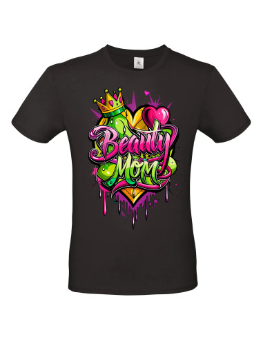 T-shirt Beauty Mom tag Homme - Edition Fête des Mères avant