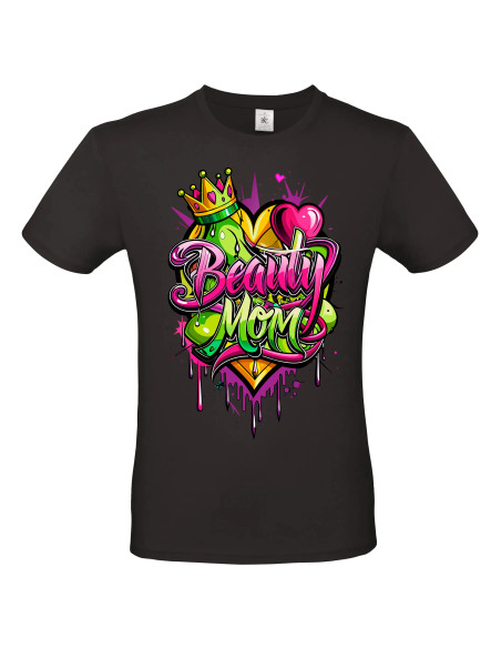 T-shirt Beauty Mom tag Homme - Edition Fête des Mères avant