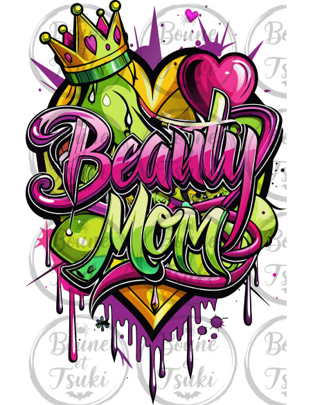 T-shirt Beauty Mom tag - Edition Fête des Mères