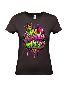 T-shirt Beauty Mom tag Femme - Edition Fête des Mères avant