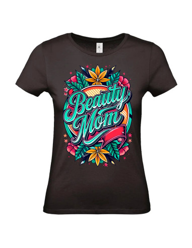 T-shirt Beauty Mom tropical Femme - Edition Fête des Mères avant