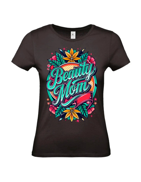 T-shirt Beauty Mom tropical Femme - Edition Fête des Mères avant