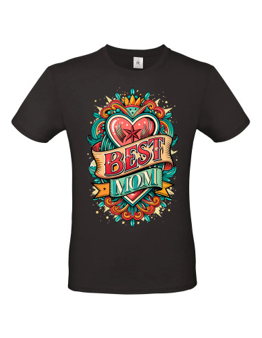 T-shirt Best Mom coeur Homme - Edition Fête des Mères avant