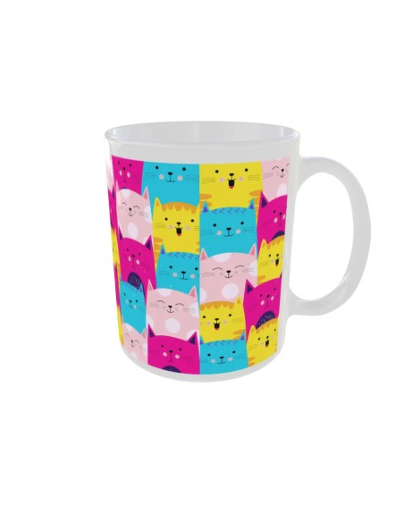 Mug Chat coloré - Edition Chat droit