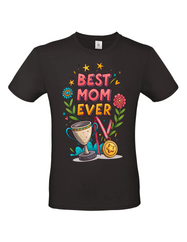 T-shirt Best Mom ever Homme - Edition Fête des Mères avant