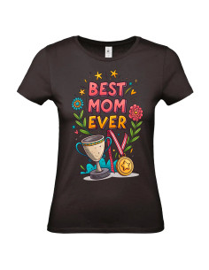 T-shirt Best Mom ever Femme - Edition Fête des Mères avant