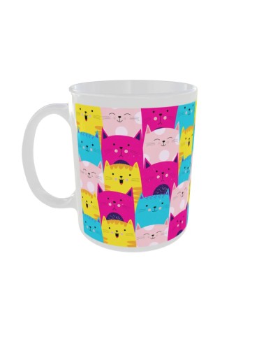 Mug Chat coloré - Edition Chat gauche