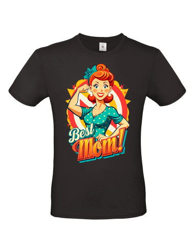 T-shirt Best Mom rétro Homme - Edition Fête des Mères avant