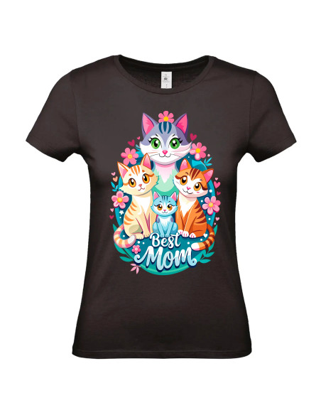 T-shirt Mère Chat Femme - Edition Fête des Mères avant