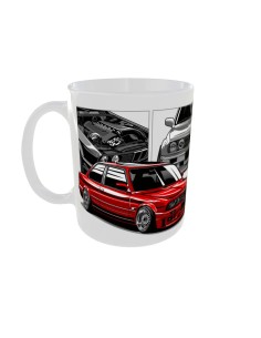 Mug BMW rouge - Edition Voiture gauche