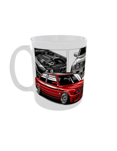 Mug BMW rouge - Edition Voiture gauche