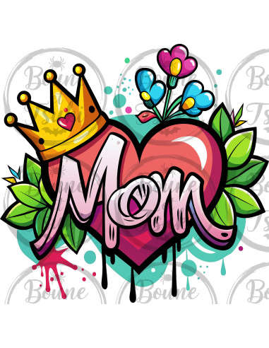 T-shirt Mom Coeur logo - Edition Fête des Mères
