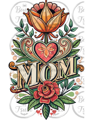 T-shirt Mom Fleurs - Edition Fête des Mères