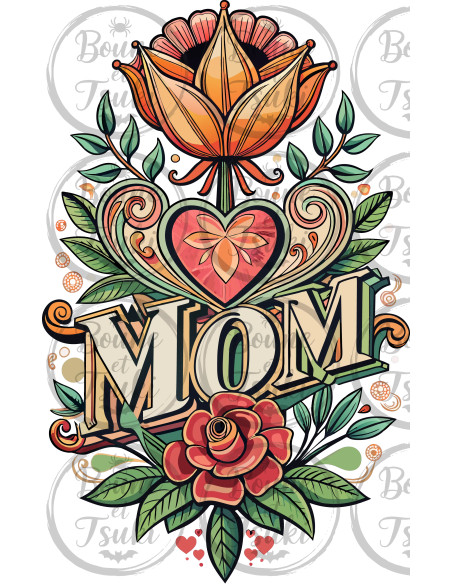 T-shirt Mom Fleurs - Edition Fête des Mères