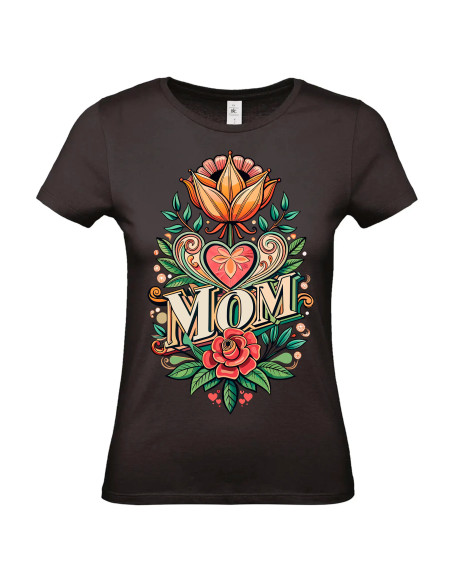 T-shirt Mom Fleurs Femme - Edition Fête des Mères avant