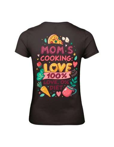T-shirt Mom's Cooking Femme - Edition Fête des Mères arrière