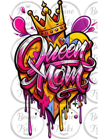 T-shirt Queen Mom - Edition Fête des Mères