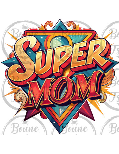 T-shirt Super Mom Héro - Edition Fête des Mères