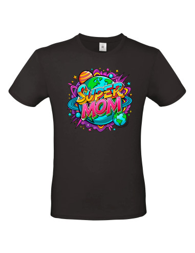 T-shirt Super Mom Planètes Homme - Edition Fête des Mères avant