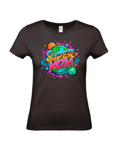 T-shirt Super Mom Planètes Femme - Edition Fête des Mères avant