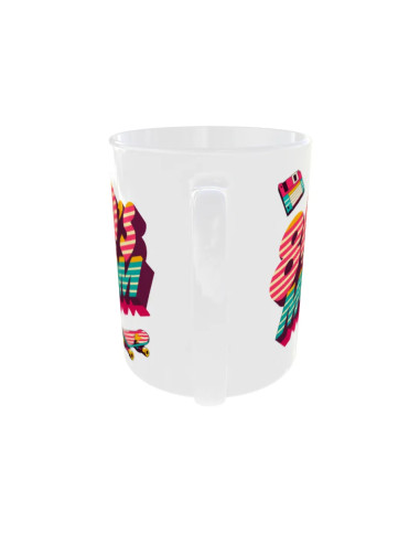 Mug 80's Mom rayures - Edition Fête des Mères arrière