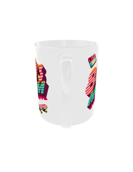 Mug 80's Mom rayures - Edition Fête des Mères arrière