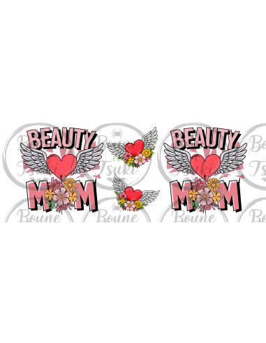 Mug Beauty Mom coeur ailes - Edition Fête des Mères