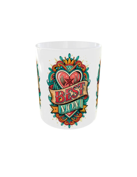 Mug Best Mom coeur - Edition Fête des Mères avant