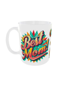 Mug Best Mom rétro II - Edition Fête des Mères gauche