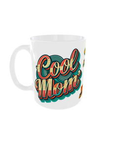 Mug Cool Mom rétro - Edition Fêtes des Mères gauche