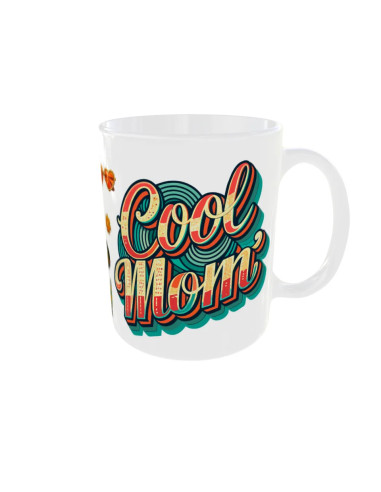 Mug Cool Mom rétro - Edition Fêtes des Mères droit