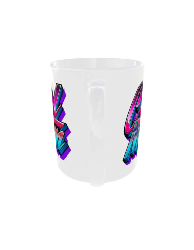 Mug Cool Mom rose bleu - Edition Fête des Mères arrière