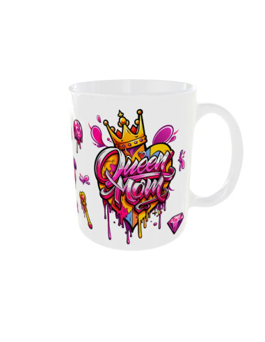 Mug Queen Mom - Edition Fête des Mères droit