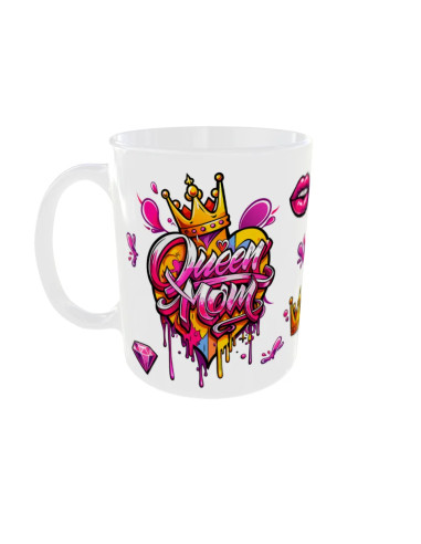 Mug Queen Mom - Edition Fête des Mères gauche