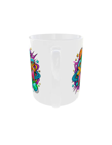 Mug Super Mom planètes - Edition Fête des Mères arrière