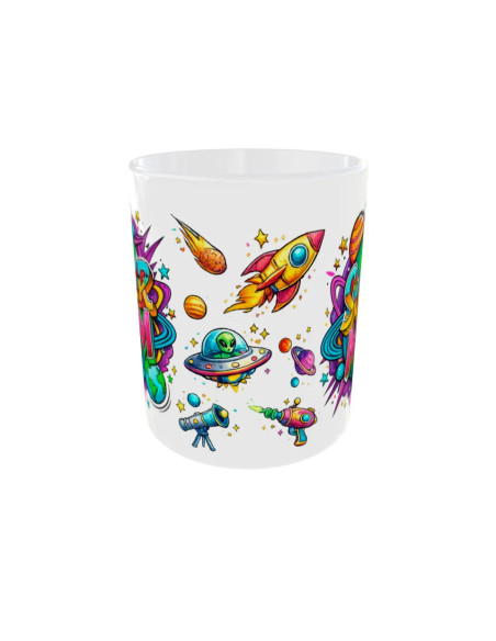 Mug Super Mom planètes - Edition Fête des Mères avant