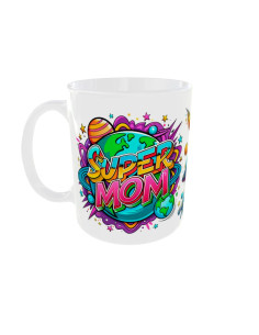 Mug Super Mom planètes – Edition Fête des Mères
