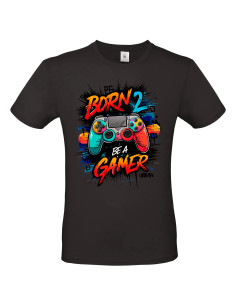 T-shirt Born to be a gamer Homme - Edition Jeux vidéo avant